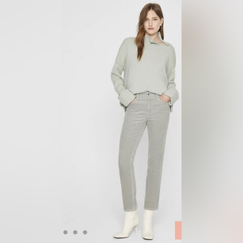 Club Monaco Straight Leg Sage Green Corduroy Pant Size 25